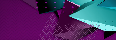 3d triangular shapes geometric background. Origami style pattern with triange shapes for decorative...
