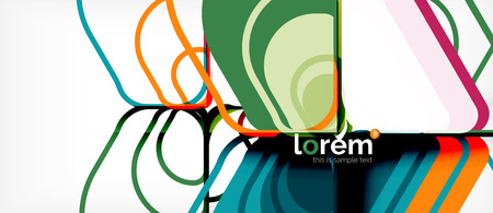 Geometric abstract background. Trendy abstract layout template for business or technology presentation or web brochure cover, wallpaper. Vector illustrationのイラスト素材