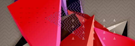 3d triangular shapes geometric background. Origami style pattern with triange shapes for decorative...