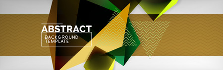 Dark 3d triangular low poly shapes abstract backgroundのイラスト素材