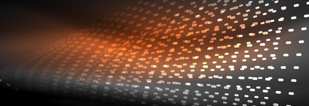 Digital flowing wave particles abstract background, vector smoke effect design. Vector illustrationのイラスト素材