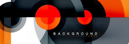 Modern circle background, vector illustrationのイラスト素材