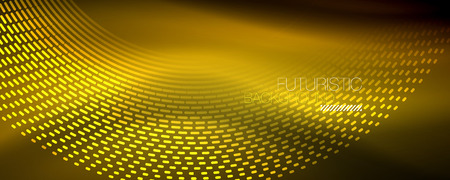 Digital flowing wave particles abstract background, vector smoke effect design. Vector illustrationのイラスト素材