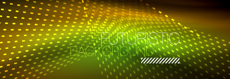 Digital flowing wave particles abstract background, vector smoke effect design. Vector illustrationのイラスト素材