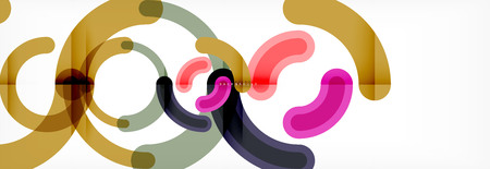 Circular lines design background, vector circleのイラスト素材