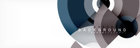 Circle abstract background with triangular shapes for modern design, cover, template, brochure, flyer.のイラスト素材