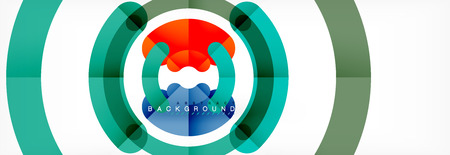 Linear design circle backgroundのイラスト素材