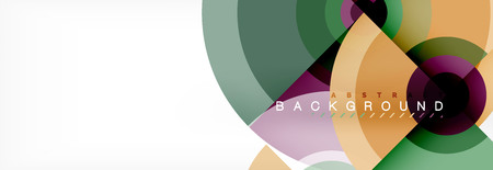 Modern circle background, vector illustrationのイラスト素材