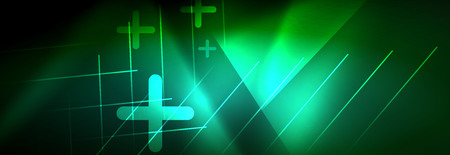 Abstract neon glowing light background. Dark background with lights. Abstract background with neon lights, night view. Vectorのイラスト素材