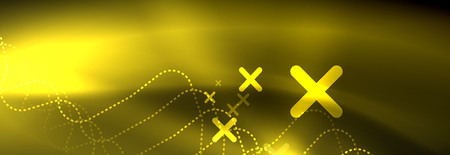 Shiny neon lights background, techno design, modern wallpaper for your project, vector illustrationのイラスト素材
