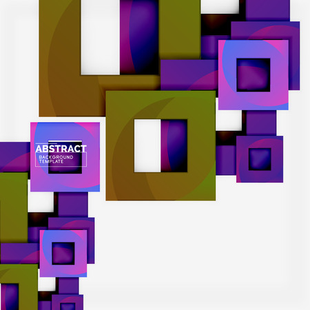 Background abstract squares, geometric minimal templateのイラスト素材