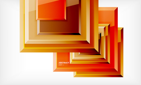 Square geometrical background, vector illustrationのイラスト素材