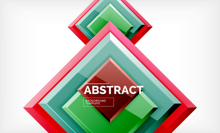 Square geometrical background, vector illustrationのイラスト素材