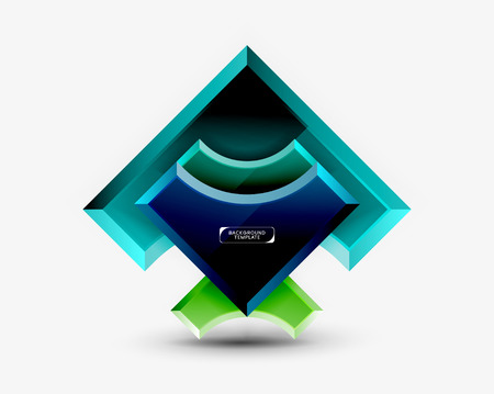 Geometric shapes abstract backgroundのイラスト素材