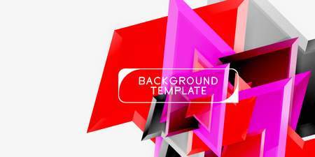 Triangular low poly background design, multicolored triangles. Vector illustrationのイラスト素材