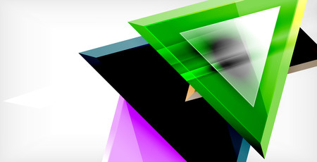 Dynamic triangle composition abstract backgroundのイラスト素材