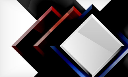 Color squares futuristic abstract background, vector futuristic blocks colorful designのイラスト素材