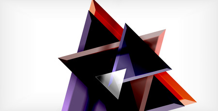 3d triangular vector minimal abstract background design, abstract poster geometric design
