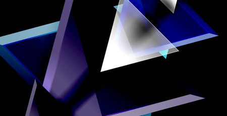 Glossy shiny triangles background