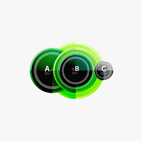 Circle geometric abstract background template for web banner, business presentation, branding, wallpaperのイラスト素材