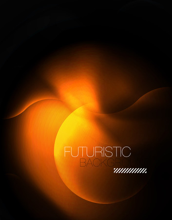 Shiny neon geometric waves templateのイラスト素材