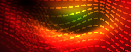 Shiny neon vector wave line abstract background, motion concept, vector illustrationのイラスト素材