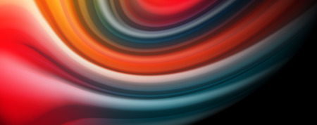 Flowing liquid colors - modern colorful flow poster. Wave liquid shapes. Art design for your design...