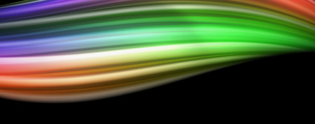 Fluid liquid color wave lines, glowing colorful light effect, abstract composition template. Geometric technology abstract pattern. Movement and motion conceptのイラスト素材