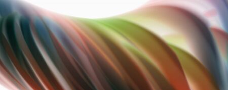 Modern Liquid color flow on white - colorful flow poster. Techno Wave Liquid shape in white color background. Design for your design projectのイラスト素材