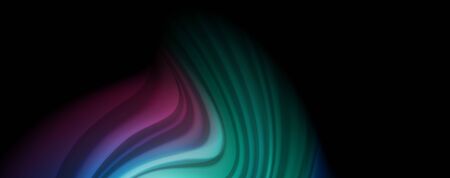 Flowing liquid rainbow colors - modern colorful flow poster. Wave liquid shapes. Art design for your...