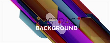 Geometric abstract background. Dynamic shapes compositionのイラスト素材