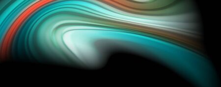 Flowing liquid rainbow colors - modern colorful flow poster. Wave liquid shapes. Art design for your design project. Vector templateのイラスト素材