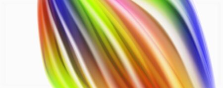 Modern techno Fluid color flow on white colorful poste. Vector art for your designのイラスト素材