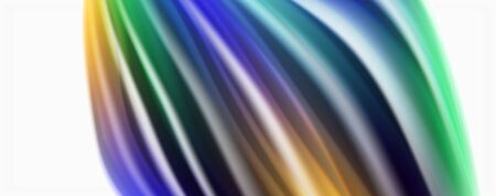 Modern Liquid color flow on white - colorful flow poster. Techno Wave Liquid shape in white color background. Design for your design project. Vectorのイラスト素材