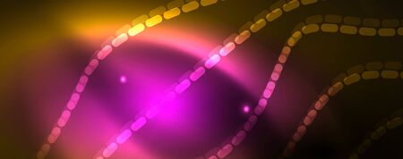 Shiny neon lines techno magic futuristic background, magic energy space light concept, abstract background wallpaper design, vector illustrationのイラスト素材