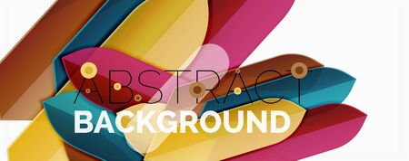 Color lines, modern geometric abstract background. Minimalistic design, creative concept, stripes with arrows and triangle shapes. Vector illustrationのイラスト素材