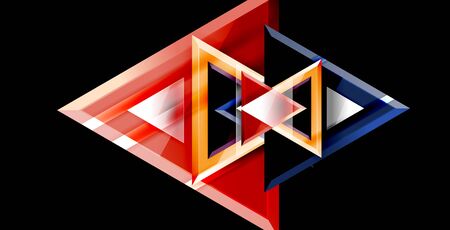Triangle abstract vector backgroundのイラスト素材