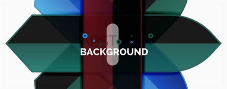 Geometric abstract background. Dynamic shapes compositionのイラスト素材