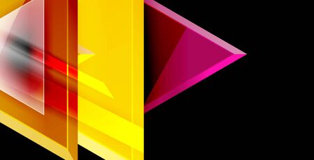 Dynamic triangle composition abstract backgroundのイラスト素材