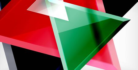 Dynamic triangle composition abstract background, vector illustrationのイラスト素材