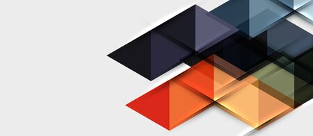Triangle geometrical modern business presentation design template, abstract pattern for any background, vector illustrationのイラスト素材