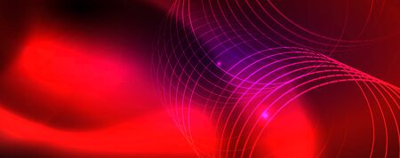 Shiny glowing design background, neon style lines, technology conceptのイラスト素材