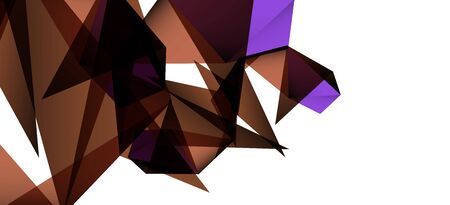 Triangle geometric background in trendy style on light background. Retro vector illustration. Colorful bright. Trendy modern style. Vector business illustration.のイラスト素材