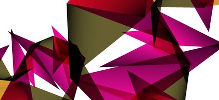 Triangle geometric background in trendy style on light background. Retro vector illustration. Colorful bright. Trendy modern style. Vector business illustration. Geometric template.のイラスト素材