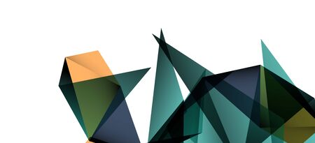 Triangle geometric background in trendy style on light background. Retro vector illustration....