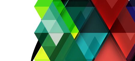 Colorful repeating triangles modern geometric in contemporary style on white background. Abstract geometric shape. Modern stylish texture. Vector abstract graphic design.のイラスト素材