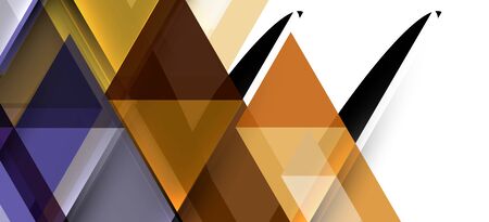 Colorful repeating triangles modern geometric in contemporary style on white background. Abstract geometric shape. Modern stylish texture. Vector abstract graphic design.のイラスト素材