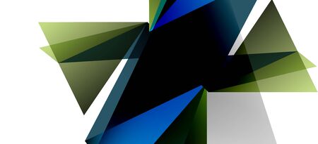 Triangle geometric background in trendy style on light background. Retro vector illustration....