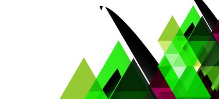 Colorful repeating triangles modern geometric in contemporary style on white background. Abstract geometric shape. Modern stylish texture. Vector abstract graphic design.のイラスト素材