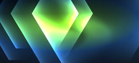 Neon shiny color lines background. Abstract colorful web template Geometric modern technology concept. Vector abstract background banner design.のイラスト素材